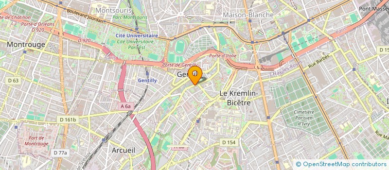 localisation de l'entreprise MONSIEUR ALEXANDRE MOUCHEL  GENTILLY