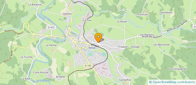 localisation de l'entreprise MONSIEUR ALEXANDRE MOULIN  TENCE