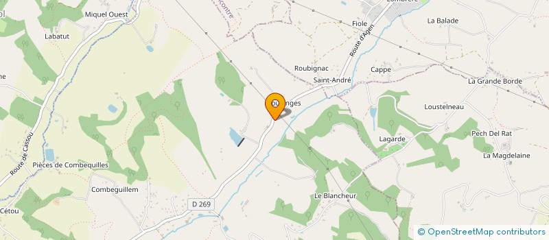 localisation de l'entreprise MONSIEUR ALEXANDRE MOULIN  CASTELCULIER