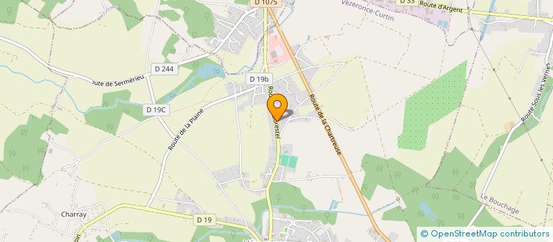 localisation de l'entreprise MONSIEUR ALEXANDRE MOURIER  VEZERONCE-CURTIN