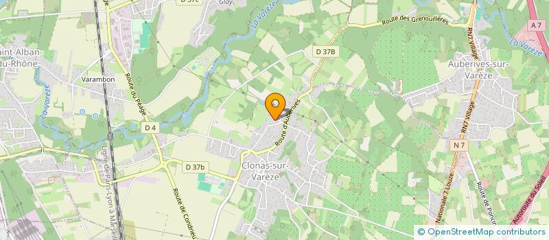 localisation de l'entreprise MONSIEUR ALEXANDRE MOUSSET  CLONAS-SUR-VAREZE