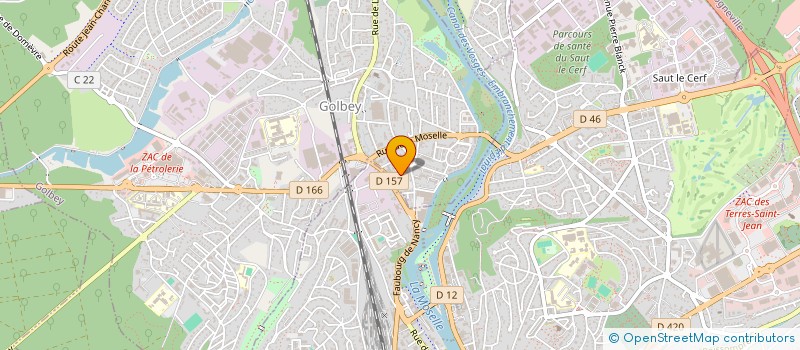 localisation de l'entreprise MONSIEUR ALEXANDRE MULLER  GOLBEY