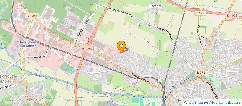 localisation de l'entreprise MONSIEUR ALEXANDRE MULLER  HAGUENAU