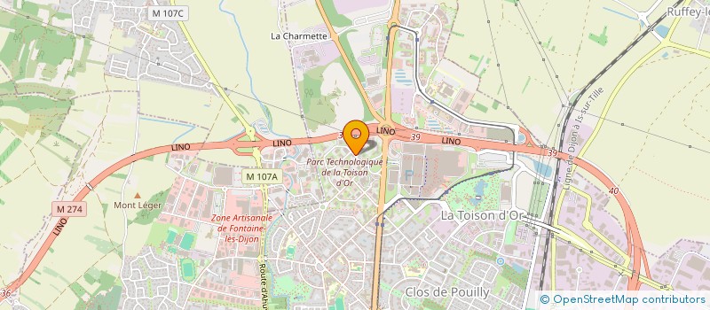 localisation de l'entreprise MONSIEUR ALEXANDRE MUTIN  DIJON