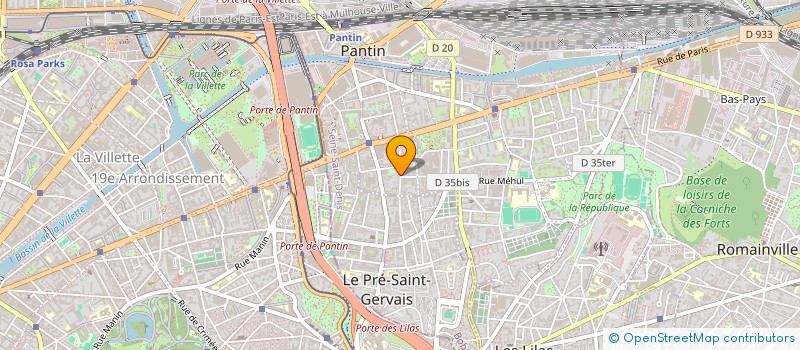 localisation de l'entreprise MONSIEUR ALEXANDRE MUTTONI  PANTIN