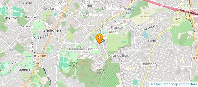 localisation de l'entreprise MONSIEUR ALEXANDRE N'GOTTA BROCHET  GRADIGNAN