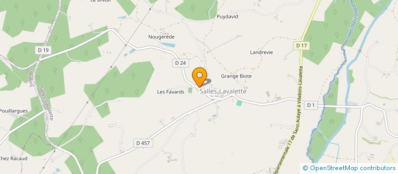 localisation de l'entreprise MONSIEUR ALEXANDRE NAUD à SALLES-LAVALETTE