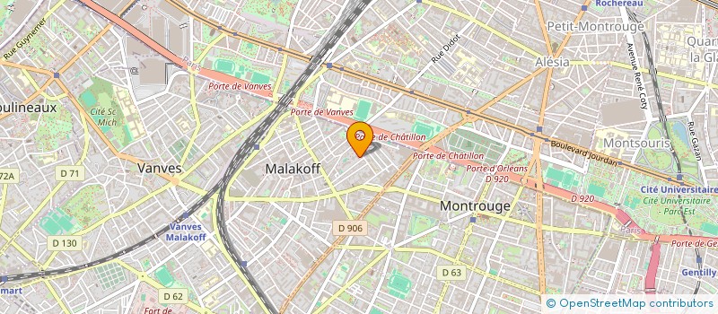 localisation de l'entreprise MONSIEUR ALEXANDRE NETCHAIEFF à MALAKOFF