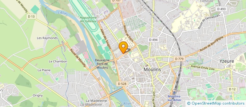 localisation de l'entreprise MONSIEUR ALEXANDRE NICOLAS  MOULINS