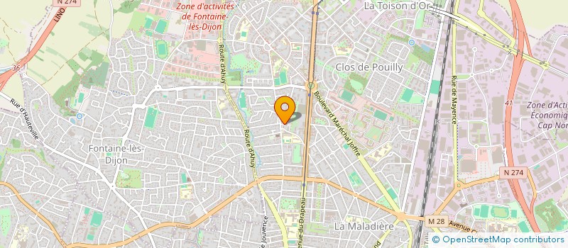 localisation de l'entreprise MONSIEUR ALEXANDRE NOEL à DIJON