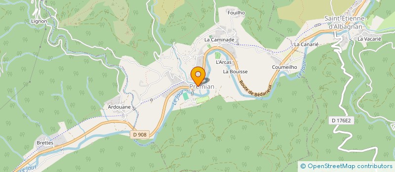 localisation de l'entreprise MONSIEUR ALEXANDRE NOGUES à COLOMBIERES-SUR-ORB