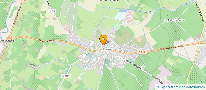 localisation de l'entreprise MONSIEUR ALEXANDRE NOUHAUD  BAGES