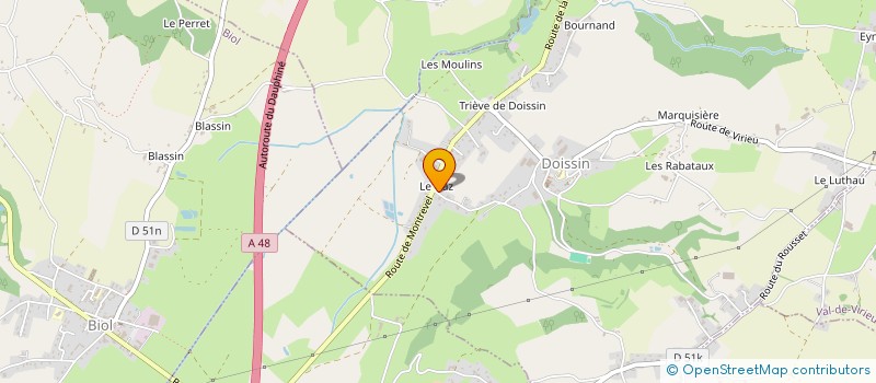 localisation de l'entreprise MONSIEUR ALEXANDRE OLIVA  DOISSIN