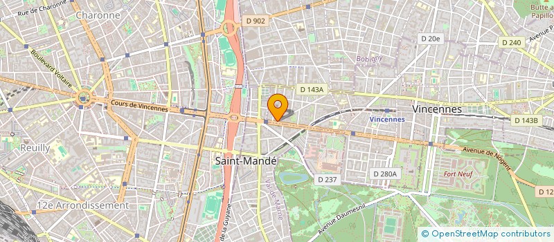localisation de l'entreprise MONSIEUR ALEXANDRE OLIVIE à VINCENNES