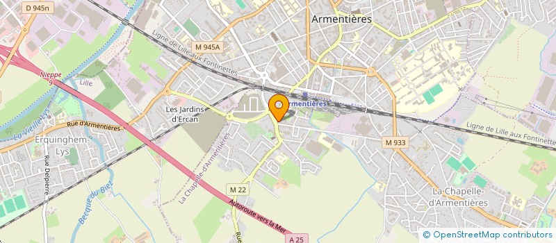 localisation de l'entreprise MONSIEUR ALEXANDRE OLIVIER à LA CHAPELLE-D'ARMENTIERES