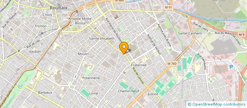 localisation de l'entreprise MONSIEUR ALEXANDRE OLLIVIER  ROUBAIX