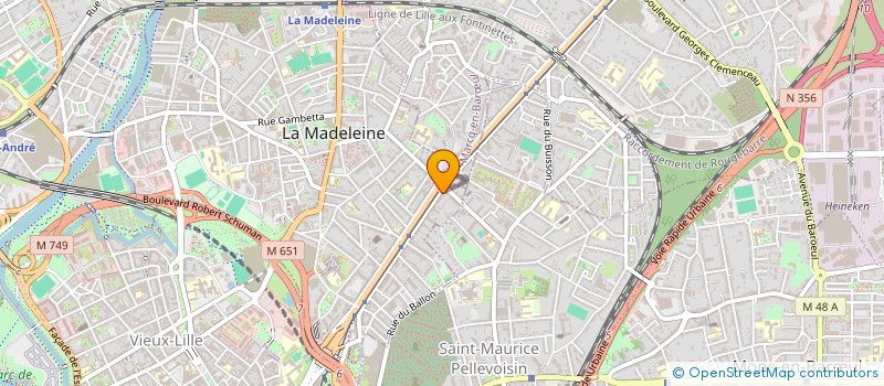 localisation de l'entreprise MONSIEUR ALEXANDRE ONOO à LA MADELEINE