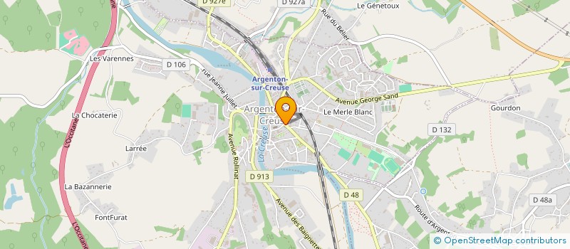 localisation de l'entreprise MONSIEUR ALEXANDRE ORTEGA à ARGENTON-SUR-CREUSE