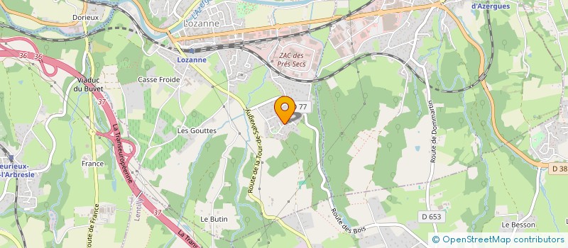 localisation de l'entreprise MONSIEUR ALEXANDRE ORTEGA  LOZANNE