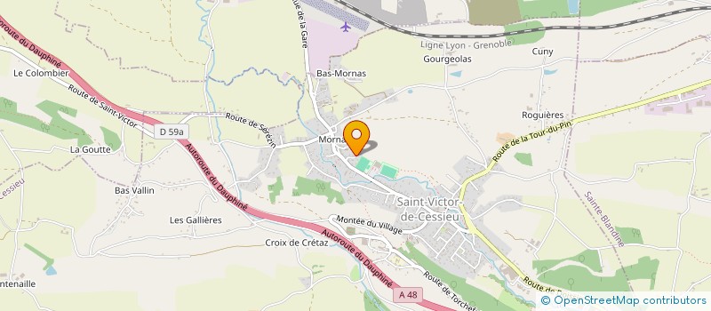 localisation de l'entreprise MONSIEUR ALEXANDRE PACHOT  SAINT-VICTOR-DE-CESSIEU