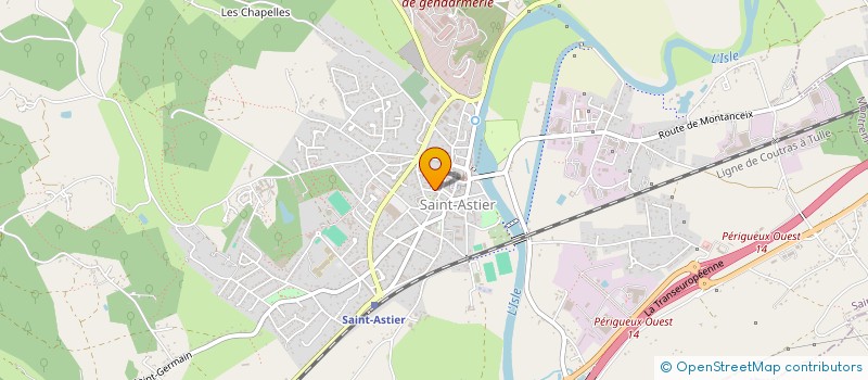 localisation de l'entreprise MONSIEUR ALEXANDRE PAGEAUX  SAINT-ASTIER