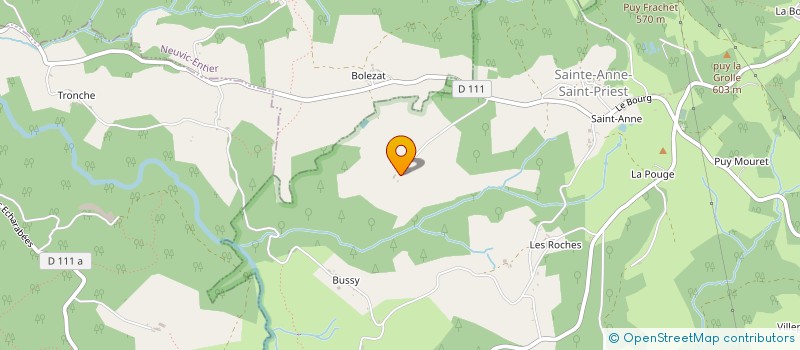 localisation de l'entreprise MONSIEUR ALEXANDRE PAGNAUD  SAINTE-ANNE-SAINT-PRIEST