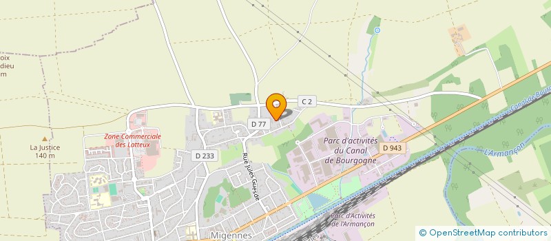 localisation de l'entreprise MONSIEUR ALEXANDRE PAILLARD à MIGENNES