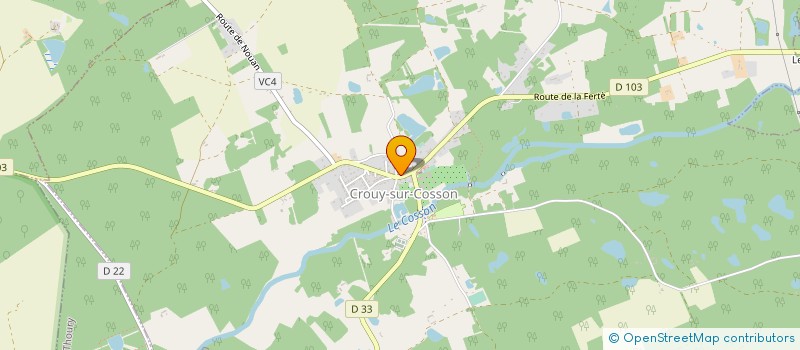 localisation de l'entreprise MONSIEUR ALEXANDRE PAILLAUD à CROUY-SUR-COSSON