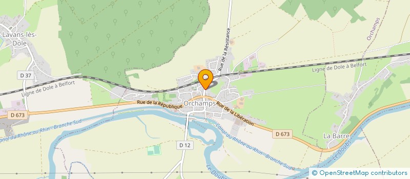 localisation de l'entreprise MONSIEUR ALEXANDRE PANOUILLOT  ORCHAMPS