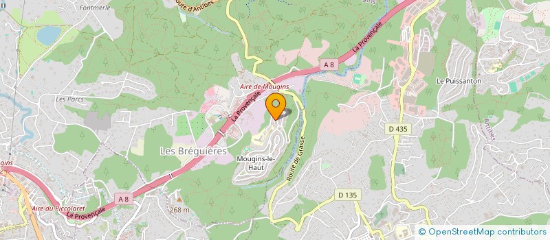 localisation de l'entreprise MONSIEUR ALEXANDRE PAQUE à MOUGINS