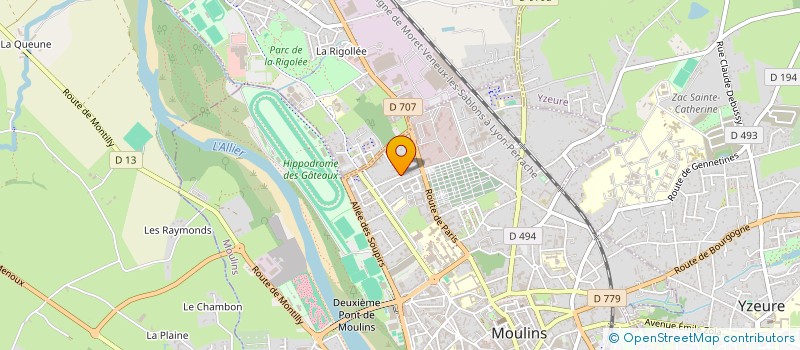 localisation de l'entreprise MONSIEUR ALEXANDRE PARGUEL  MOULINS