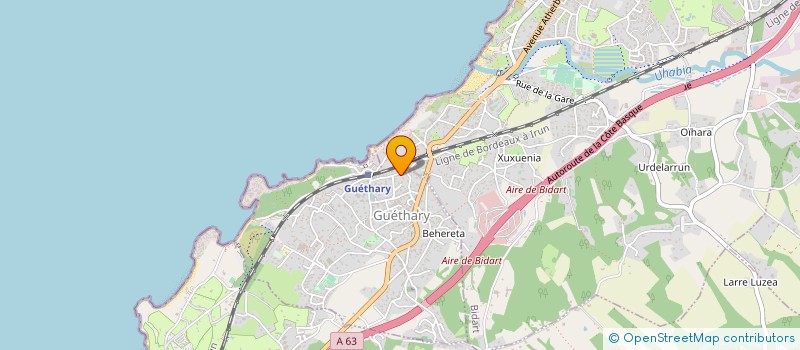 localisation de l'entreprise MONSIEUR ALEXANDRE PARIZET  GUETHARY