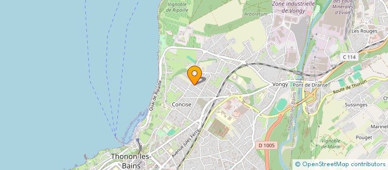 localisation de l'entreprise MONSIEUR ALEXANDRE PARLANGE à THONON-LES-BAINS