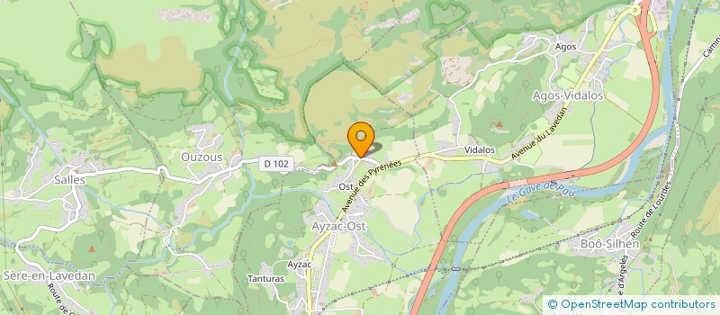 localisation de l'entreprise MONSIEUR ALEXANDRE PAROLO  AYZAC-OST