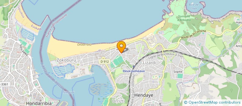 localisation de l'entreprise MONSIEUR ALEXANDRE PASCAL  HENDAYE