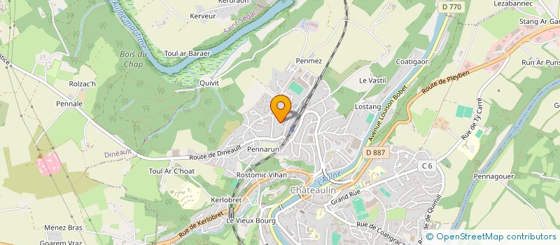 localisation de l'entreprise MONSIEUR ALEXANDRE PASCO  CHATEAULIN