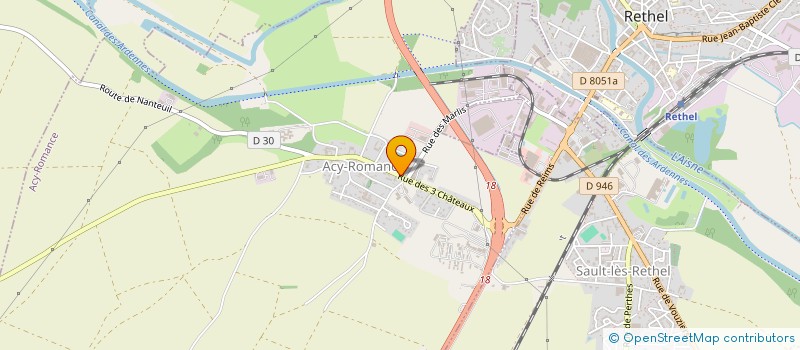 localisation de l'entreprise MONSIEUR ALEXANDRE PATE  ACY ROMANCE