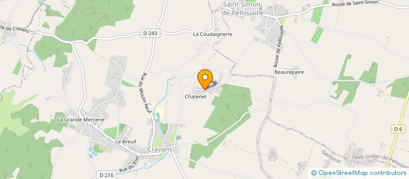 localisation de l'entreprise MONSIEUR ALEXANDRE PATOUR  CRAVANS