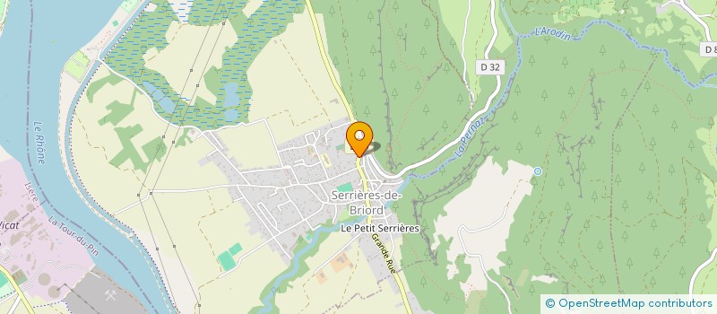 localisation de l'entreprise MONSIEUR ALEXANDRE PATRAT  SERRIERES-DE-BRIORD