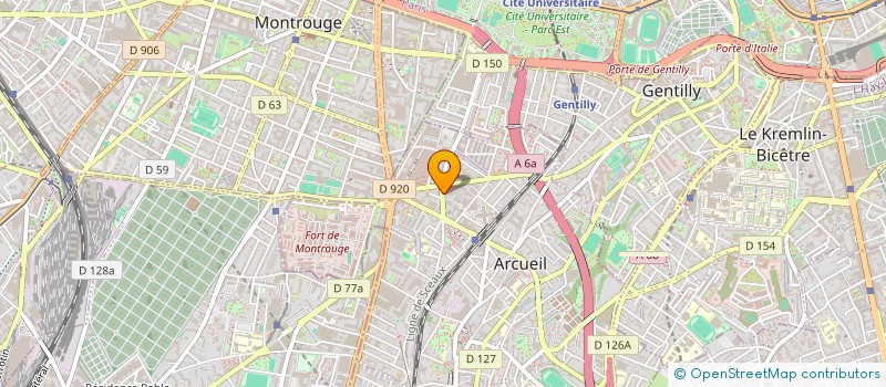 localisation de l'entreprise MONSIEUR ALEXANDRE PAUMARD à ARCUEIL