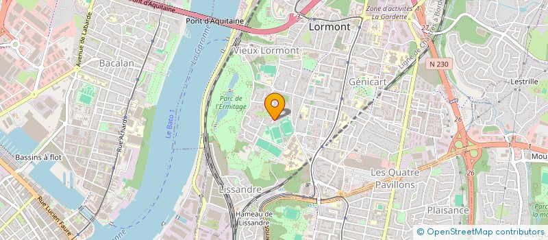 localisation de l'entreprise MONSIEUR ALEXANDRE PEDOUSSAUT  LORMONT