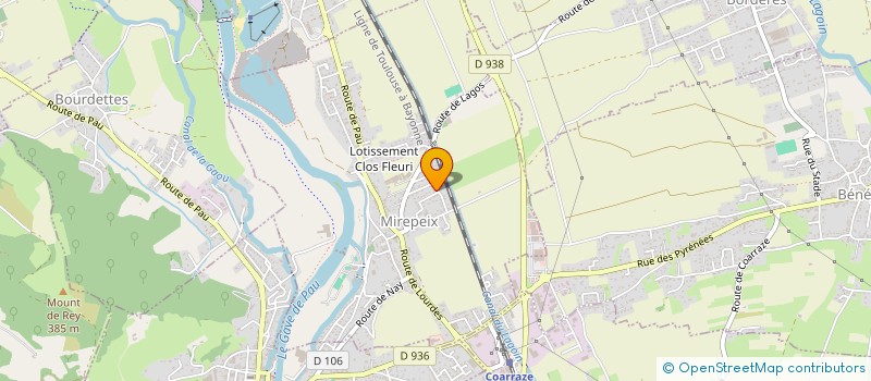 localisation de l'entreprise MONSIEUR ALEXANDRE PELERIN  MIREPEIX