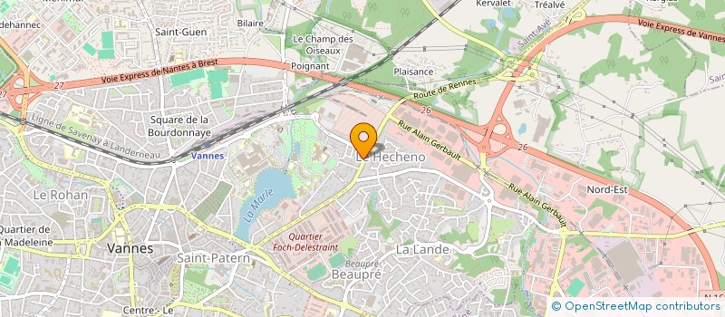 localisation de l'entreprise MONSIEUR ALEXANDRE PELON à VANNES