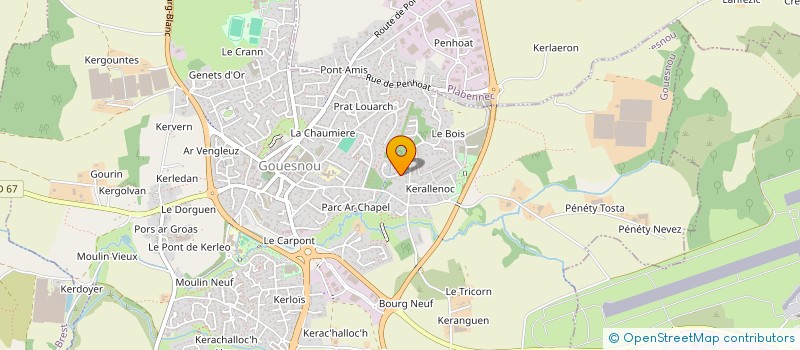 localisation de l'entreprise MONSIEUR ALEXANDRE PEPE  GOUESNOU