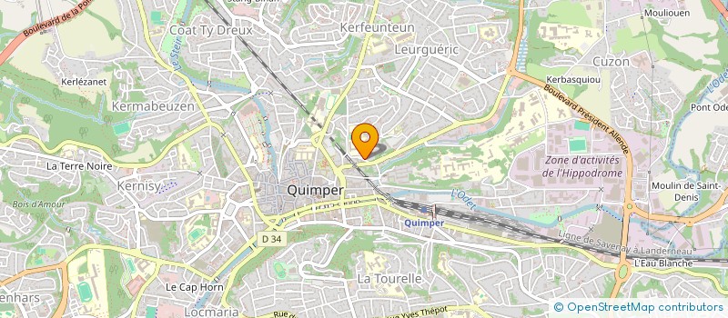 localisation de l'entreprise MONSIEUR ALEXANDRE PERARD à QUIMPER