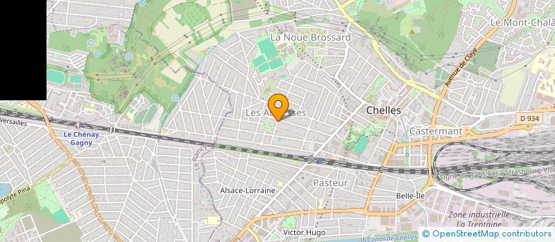localisation de l'entreprise MONSIEUR ALEXANDRE PEREIRA  CHELLES