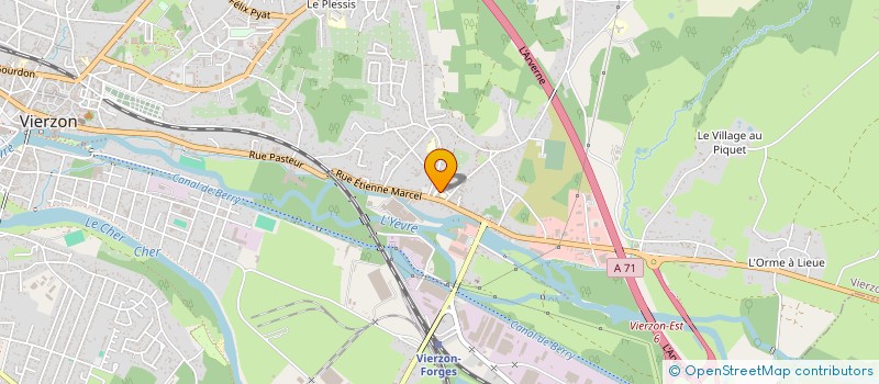 localisation de l'entreprise MONSIEUR ALEXANDRE PEREIRA  VIERZON