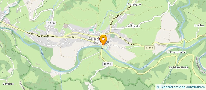 localisation de l'entreprise MONSIEUR ALEXANDRE PEREZ  SAINT-COME-D'OLT