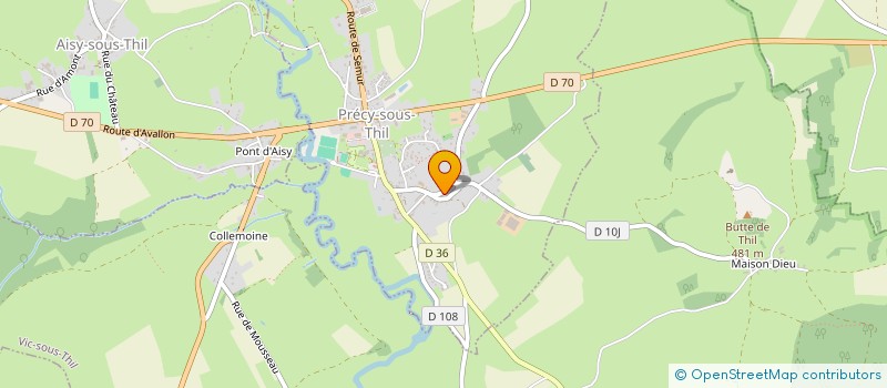 localisation de l'entreprise MONSIEUR ALEXANDRE PERREAU-NIEL  PRECY-SOUS-THIL