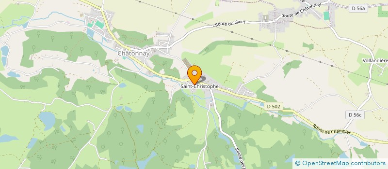 localisation de l'entreprise MONSIEUR ALEXANDRE PERRET  CHATONNAY